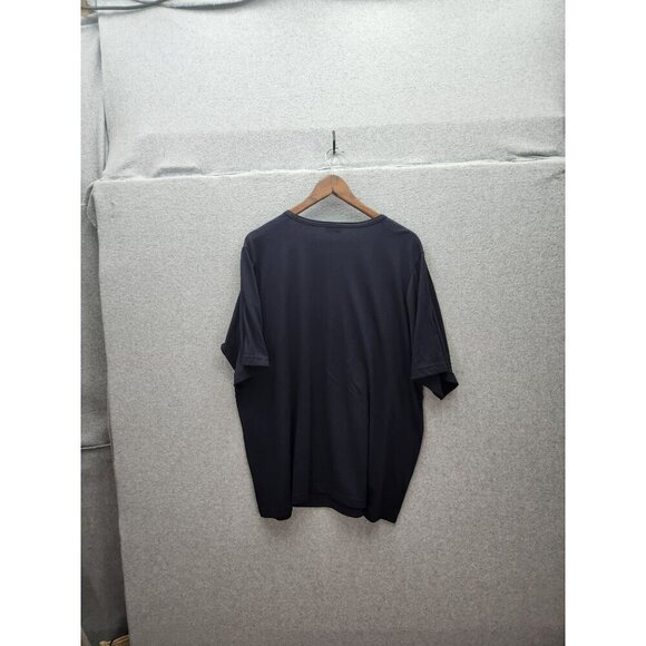 Bobbie Brooks Womens Navy Blue Animal Print T-Shirt Size 18W/20W Made In USA 50% - Picture 4 of 4